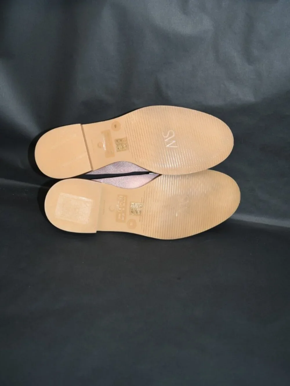 $550 STUART WEITZMAN palmer glitter mesh loafer VAMP SLIP ON PINK 9 (PD17)